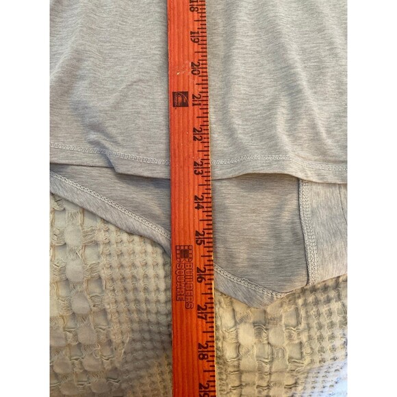 Apana T Shirt Size Small Criss Cross Corset Look Back Hi Low Hem Ragan Sleeves - Picture 9 of 10